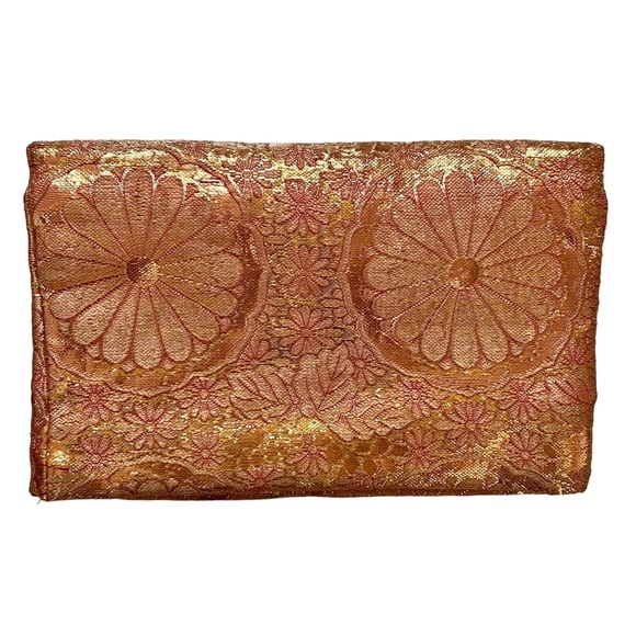 Gimbles Department Store VINTAGE Medallion Fold Over Mini Evening Clutch Bag - Picture 1 of 7